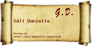 Gáll Daniella névjegykártya